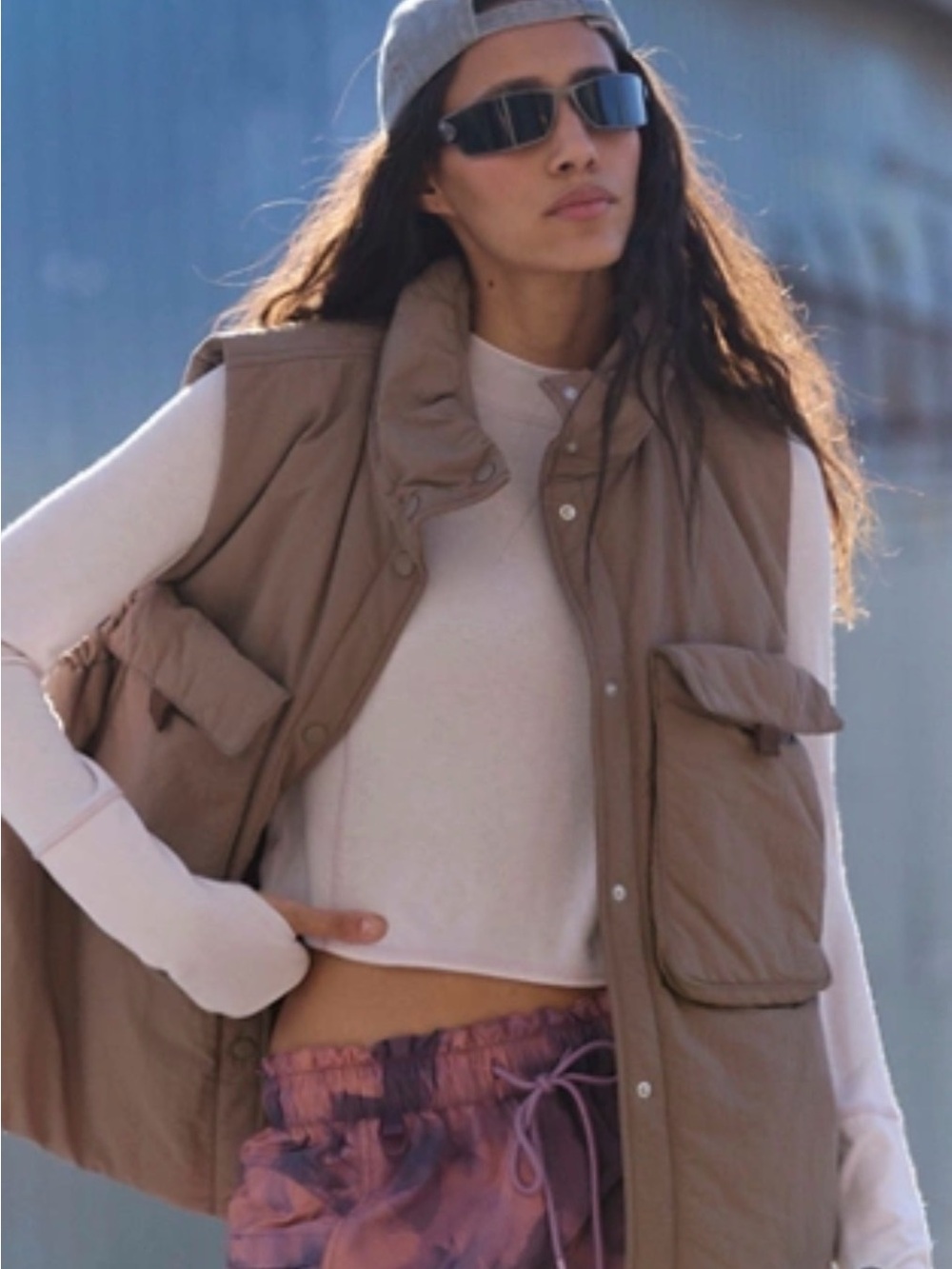 FP Movement by Free People Cabin Fever Puffer Vest | color Hickory